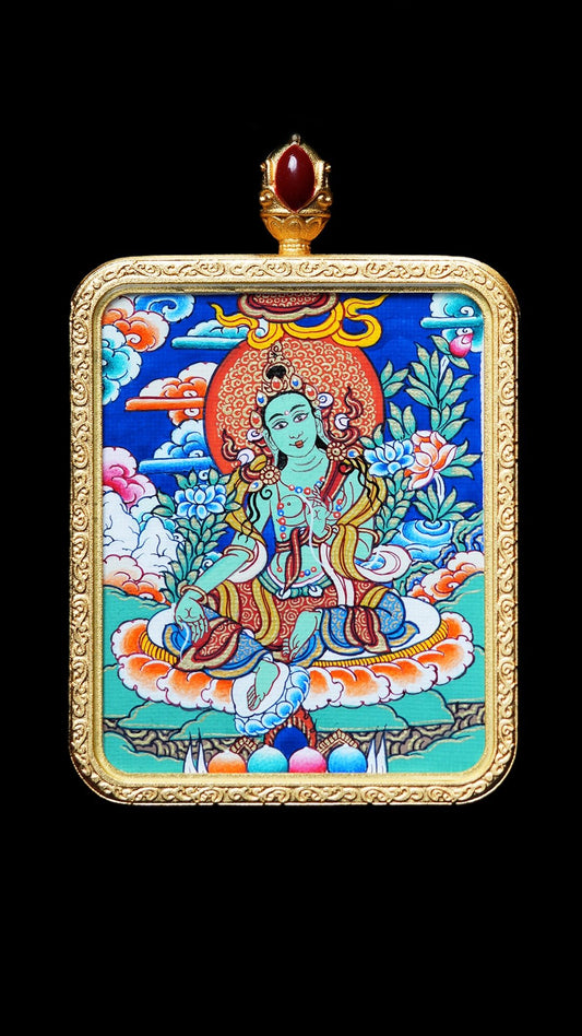 Green Tara Thangka【绿度母】 - GongQiu