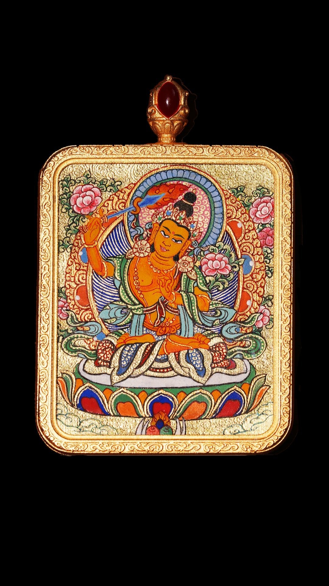 Manjusri Bodhisattva Thangka【文殊菩萨】 - GongQiu