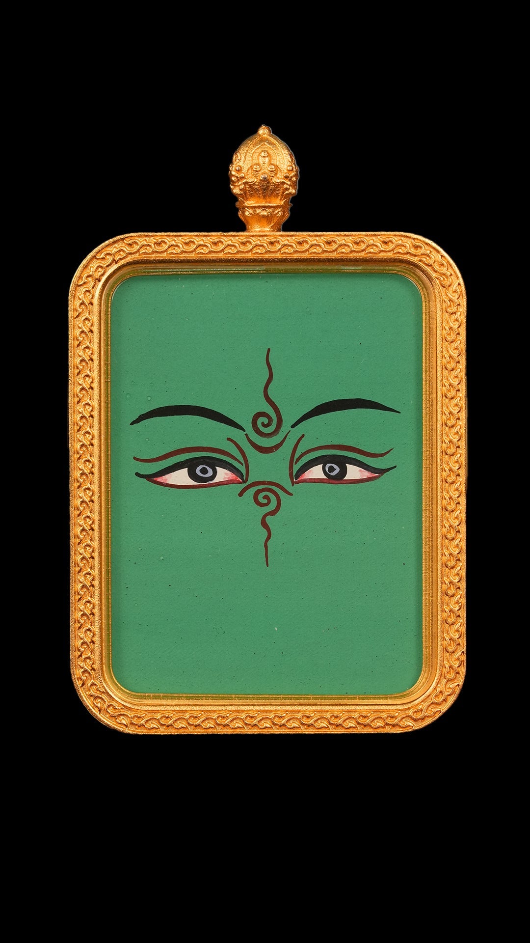 Tara's eyebrows and eyes (green)Thangka【度母眉眼(绿)】 - GongQiu