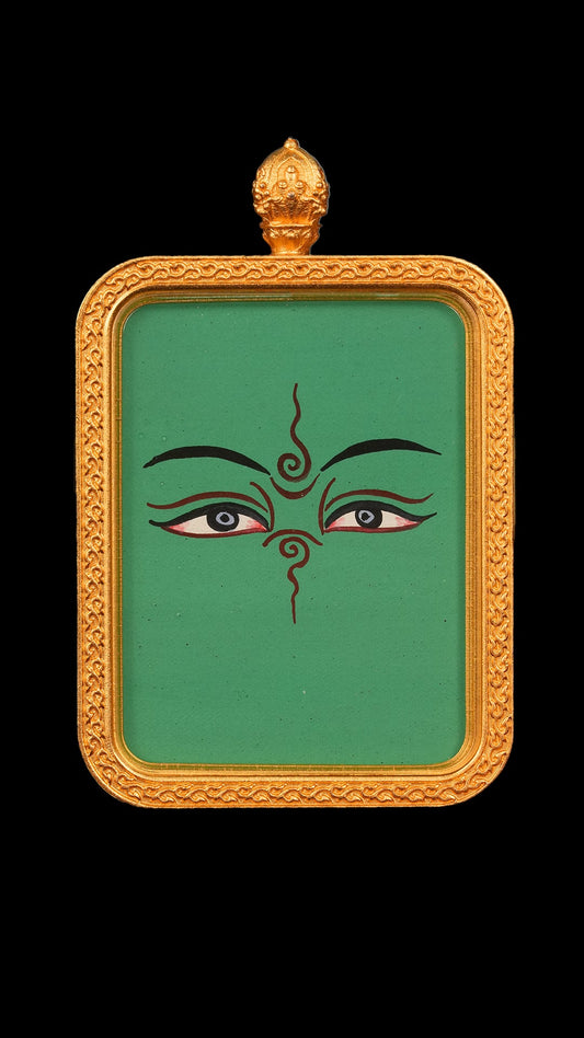 Tara's eyebrows and eyes (green)Thangka【度母眉眼(绿)】 - GongQiu