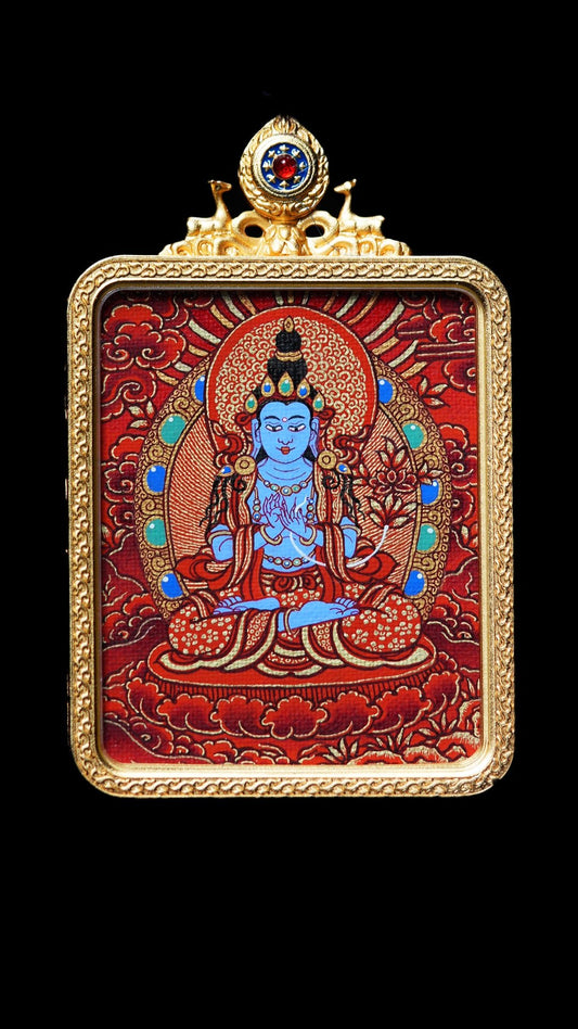 Bodhisattva Mahasthamaprapta Thangka【大势至菩萨】 - GongQiu
