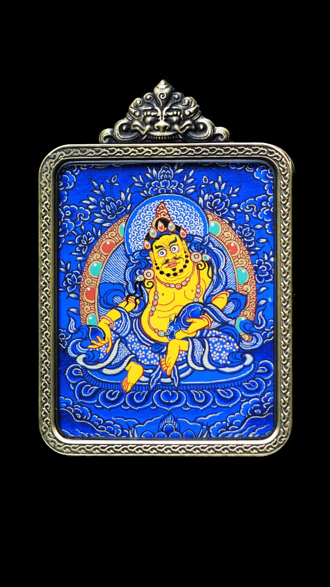 Yellow God of Wealth Thangka【黄财神】 - GongQiu